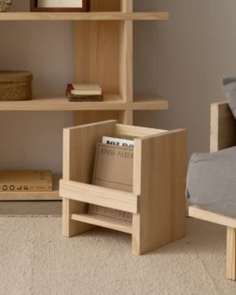 Oliva solid wood magazine rack 39 x 29.2 cm