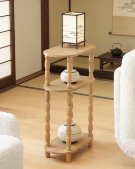 Side Table Small End Table with Storage for Small Spaces Bedroom and Balcony – Woodyprod